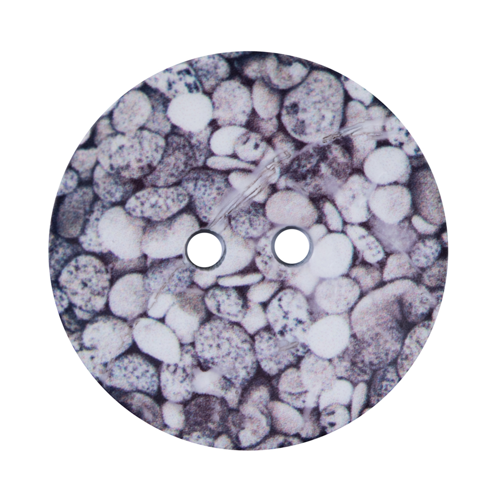 Italian Pebble Printed Coconut Button – 48L/30.5mm Italian Pebble Printed Coconut Button – 48L/30.5mm