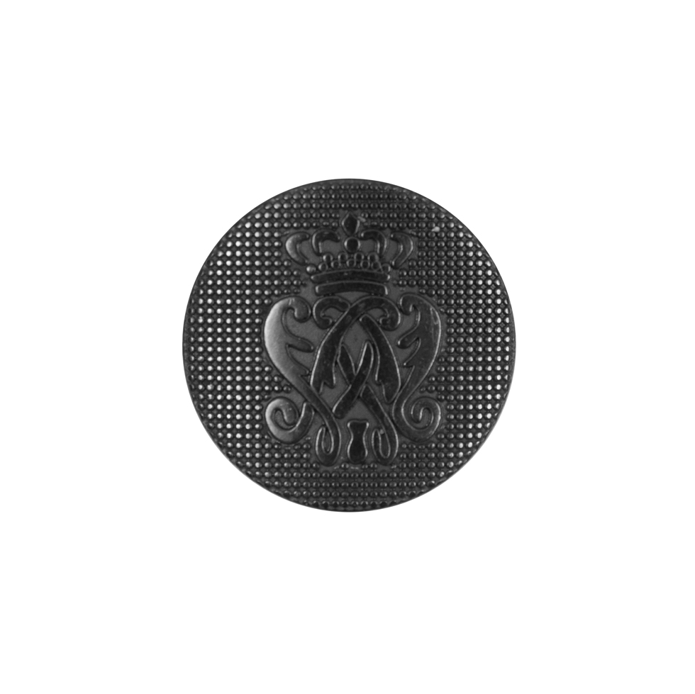 Black Italian Crest Zamac Button – 32L/20mm Black Italian Crest Zamac Button – 32L/20mm