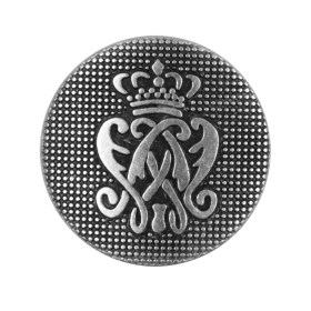 Italian Silver Crest Zamac Button – 44L/28mm Italian Silver Crest Zamac Button – 44L/28mm