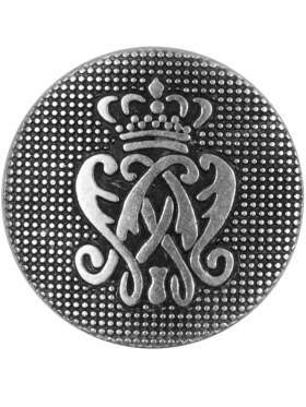 Italian Silver Crest Zamac Button – 44L/28mm Italian Silver Crest Zamac Button – 44L/28mm
