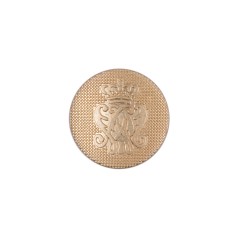 Gold Italian Crest Zamac Button – 24L/15mm Gold Italian Crest Zamac Button – 24L/15mm
