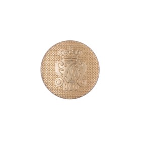 Gold Italian Crest Zamac Button – 24L/15mm Gold Italian Crest Zamac Button – 24L/15mm