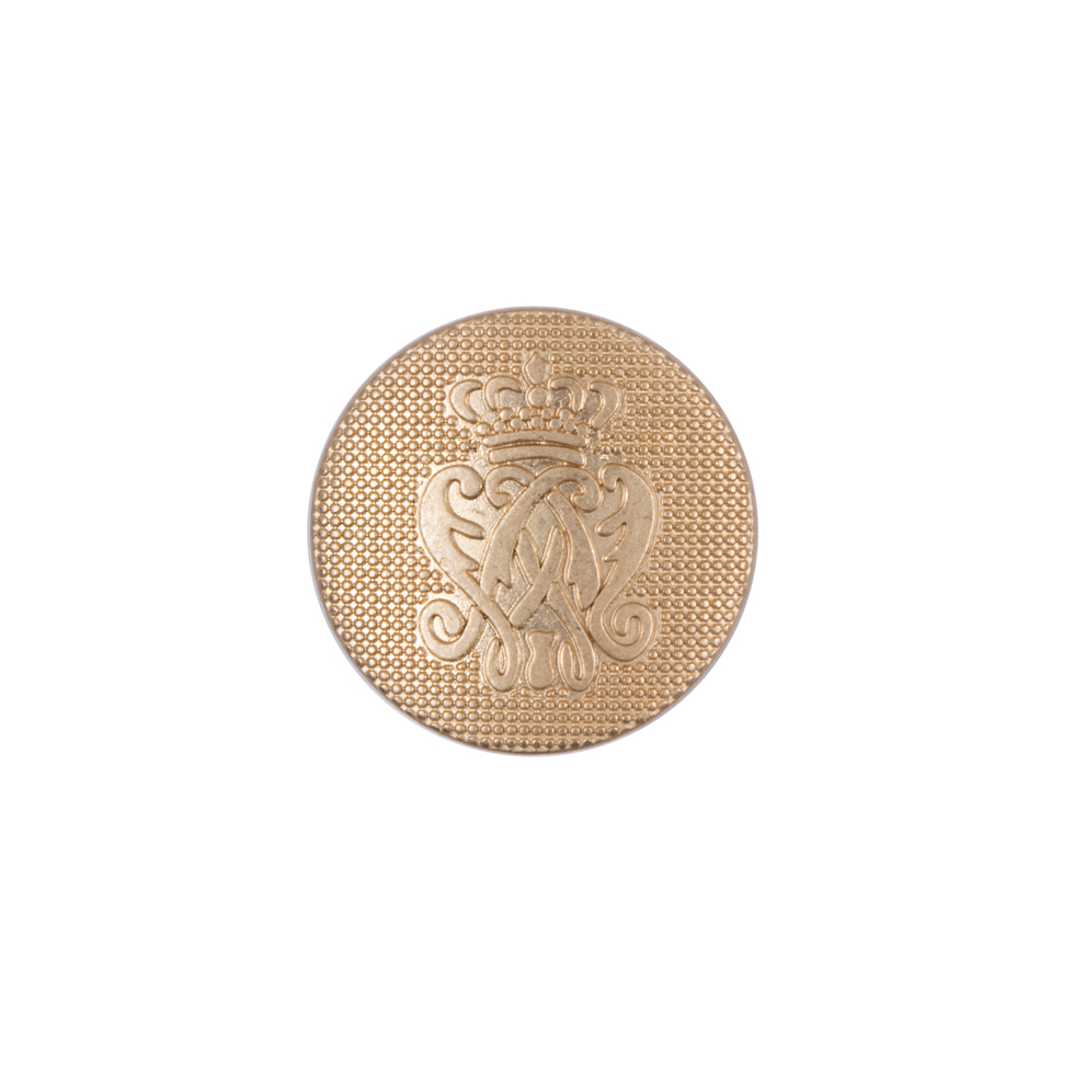 Gold Italian Crest Zamac Button – 24L/15mm Gold Italian Crest Zamac Button – 24L/15mm