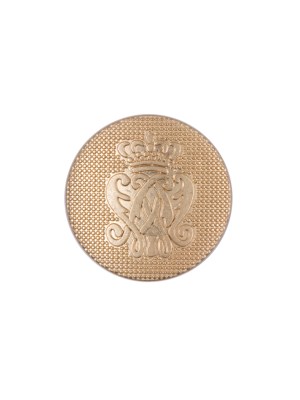 Gold Italian Crest Zamac Button – 24L/15mm Gold Italian Crest Zamac Button – 24L/15mm