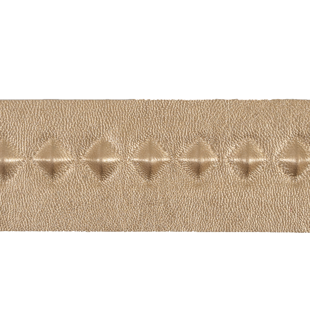 Italian Gold Stud Embossed Faux Leather – 1.75″ Italian Gold Stud Embossed Faux Leather – 1.75″