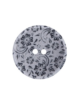 Italian Metallic Silver Lasered Button – 36L/23MM Italian Metallic Silver Lasered Button – 36L/23MM