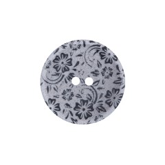 Italian Metallic Silver Lasered Button – 36L/23MM Italian Metallic Silver Lasered Button – 36L/23MM