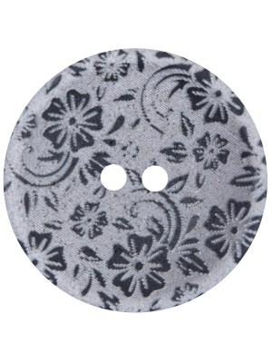 Italian Metallic Silver Lasered Button – 44L/28MM Italian Metallic Silver Lasered Button – 44L/28MM