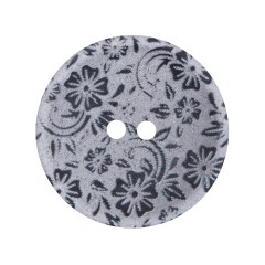 Italian Metallic Silver Lasered Button – 44L/28MM Italian Metallic Silver Lasered Button – 44L/28MM