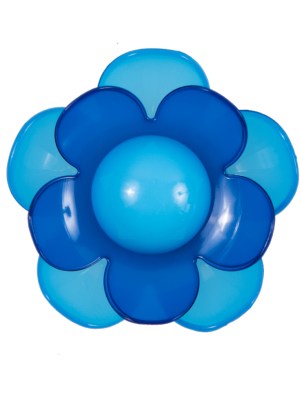 Italian Blue Floral Shank-Back Button – 48L/30.5mm Italian Blue Floral Shank-Back Button – 48L/30.5mm