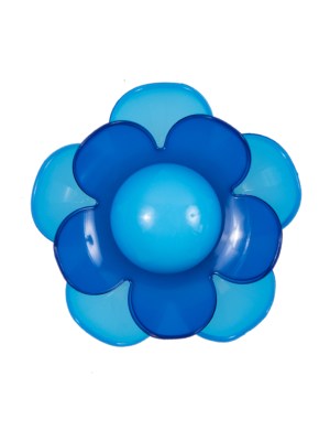 Italian Blue Floral Shank-Back Button – 40L/25.5mm Italian Blue Floral Shank-Back Button – 40L/25.5mm