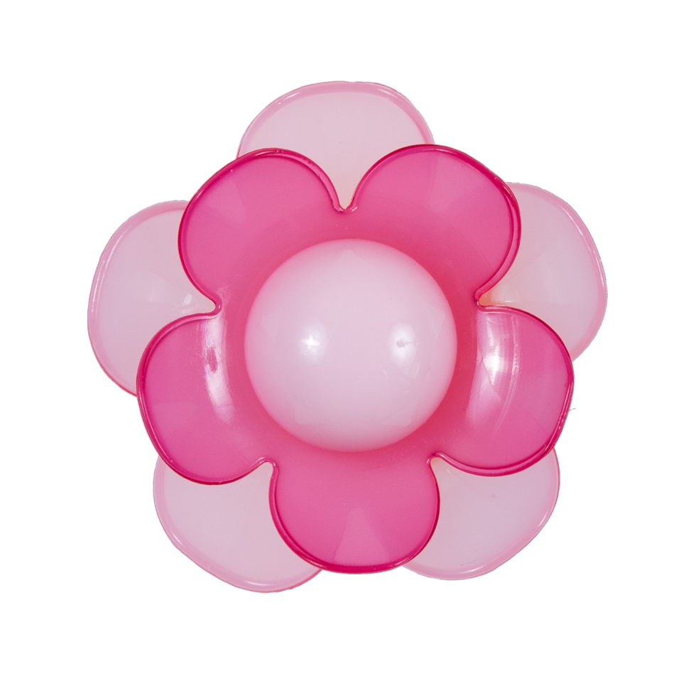 Italian Pink Floral Shank-Back Button – 48L/25mm Italian Pink Floral Shank-Back Button – 48L/25mm