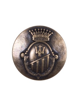 Italian Copper Zamac Button – 36L/23mm Italian Copper Zamac Button – 36L/23mm