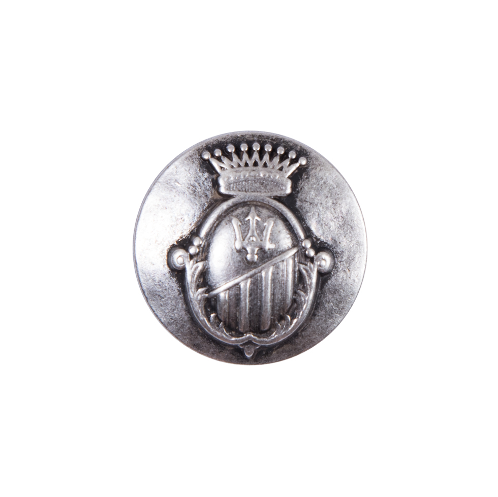 Italian Silver Zamac Button – 32L/20mm Italian Silver Zamac Button – 32L/20mm