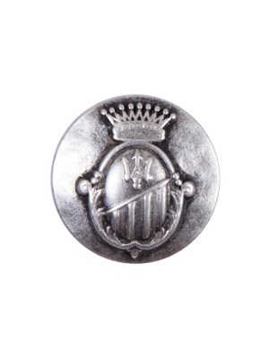 Italian Silver Zamac Button – 32L/20mm Italian Silver Zamac Button – 32L/20mm