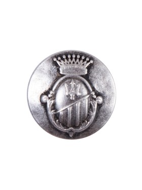 Italian Silver Zamac Button – 32L/20mm Italian Silver Zamac Button – 32L/20mm