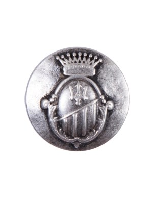Italian Silverr Zamac Button – 36L/23mm Italian Silverr Zamac Button – 36L/23mm