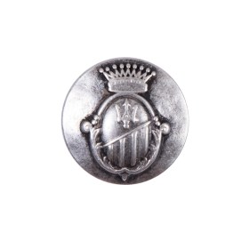 Italian Silverr Zamac Button – 36L/23mm Italian Silverr Zamac Button – 36L/23mm