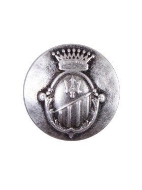 Italian Silverr Zamac Button – 36L/23mm Italian Silverr Zamac Button – 36L/23mm