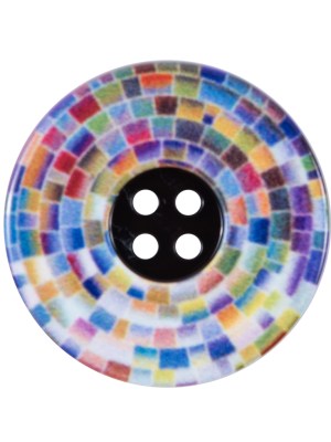 Italian Mulit-Colored Printed Button – 48L/30.5mm Italian Mulit-Colored Printed Button – 48L/30.5mm