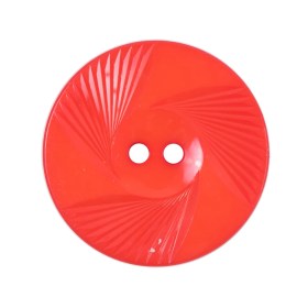 Plastic 2-Hole Button Made in Italy – 44L/28mm – Red Orange Fanning Rays Plastic 2-Hole Button Made in Italy – 44L/28mm – Red Orange Fanning Rays