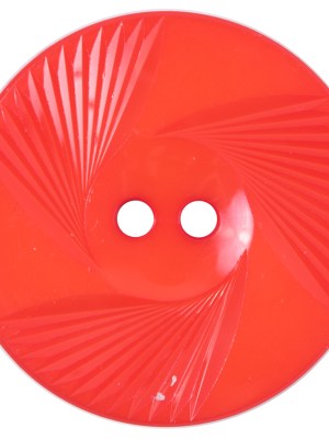 Plastic 2-Hole Button Made in Italy – 64L/40.5mm – Red Orange Fanning Rays Plastic 2-Hole Button Made in Italy – 64L/40.5mm – Red Orange Fanning Rays