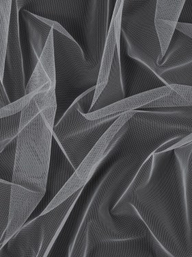Soft Nylon Tulle – Light Silver – Leonardo Collection Soft Nylon Tulle – Light Silver – Leonardo Collection