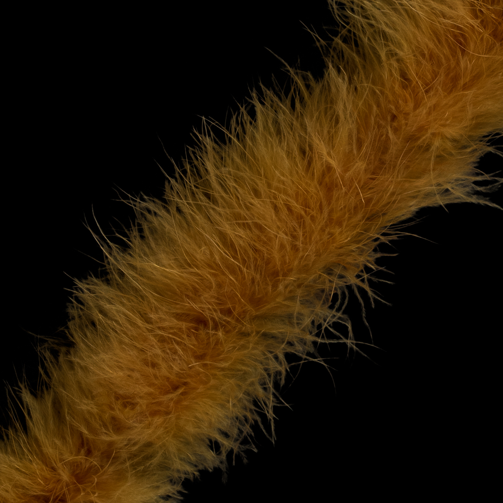 Orange Marabou Feather Scarf