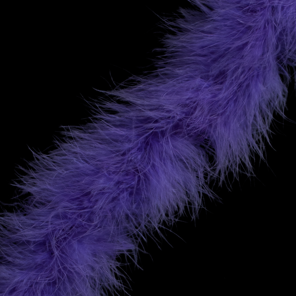 Purple Marabou Feather Scarf