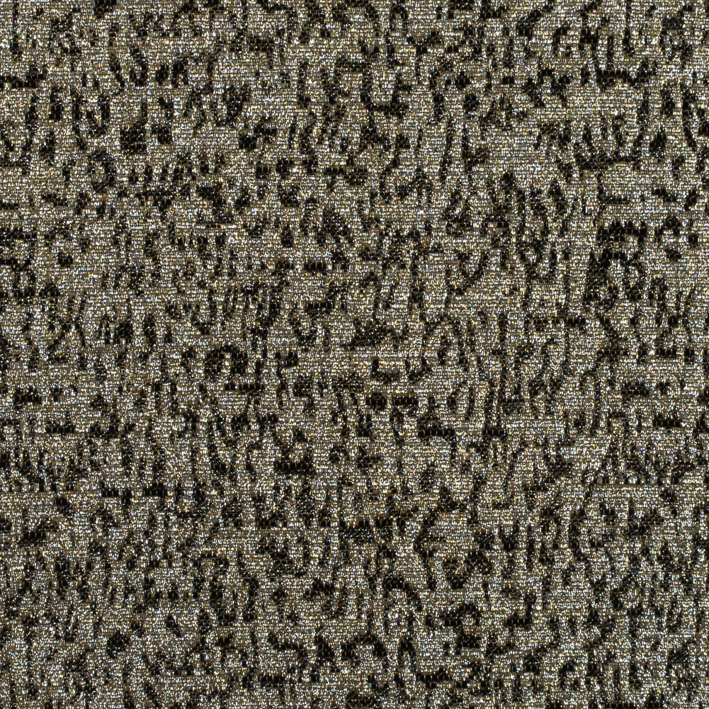Metallic Gold and Black Abstract Jacquard Metallic Gold and Black Abstract Jacquard