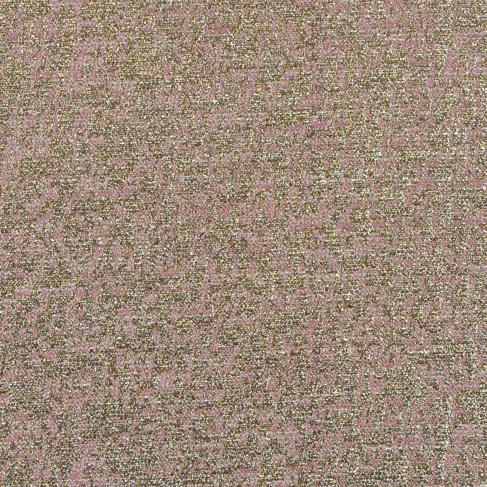 Metallic Gold and Pink Abstract Jacquard Metallic Gold and Pink Abstract Jacquard