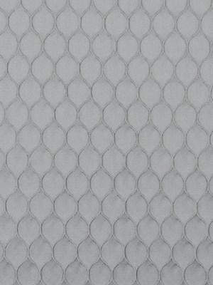 Silver Geometric Embroidered Polyester Satin Silver Geometric Embroidered Polyester Satin