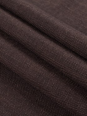 Chocolate Polyester-Linen Blend Chocolate Polyester-Linen Blend