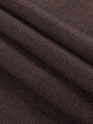 Chocolate Polyester-Linen Blend Chocolate Polyester-Linen Blend