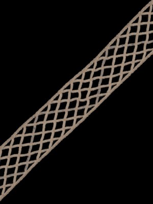 Champagne Criss Cross Chenille Trim – 2″ Champagne Criss Cross Chenille Trim – 2″