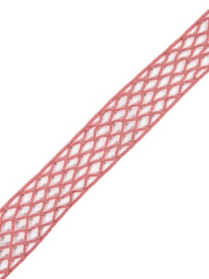Rose Criss Cross Chenille Trim – 2″ Rose Criss Cross Chenille Trim – 2″