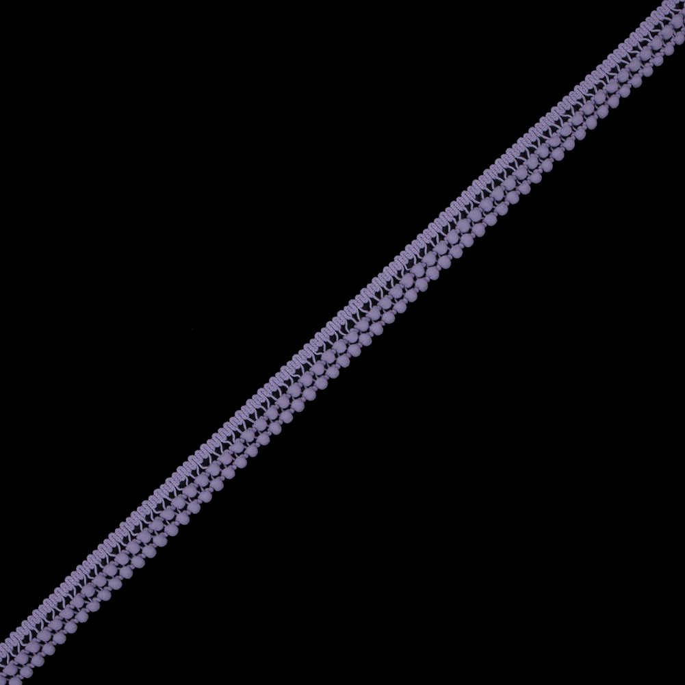 Lilac Two Row Mini Pom Pom Trim Lilac Two Row Mini Pom Pom Trim