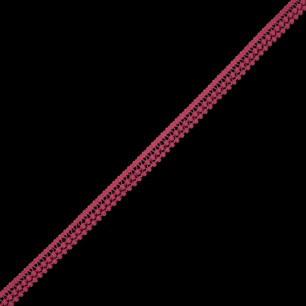 European Coral Two Row Mini Pom Pom Trim European Coral Two Row Mini Pom Pom Trim