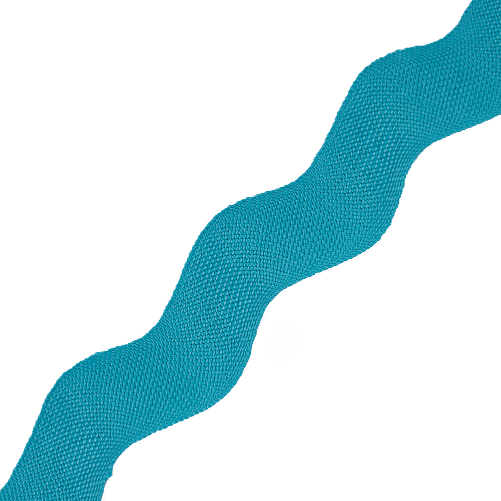 Aqua Woven Jumbo Ric Rac – 2″ Aqua Woven Jumbo Ric Rac – 2″