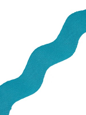 Aqua Woven Jumbo Ric Rac – 2″ Aqua Woven Jumbo Ric Rac – 2″