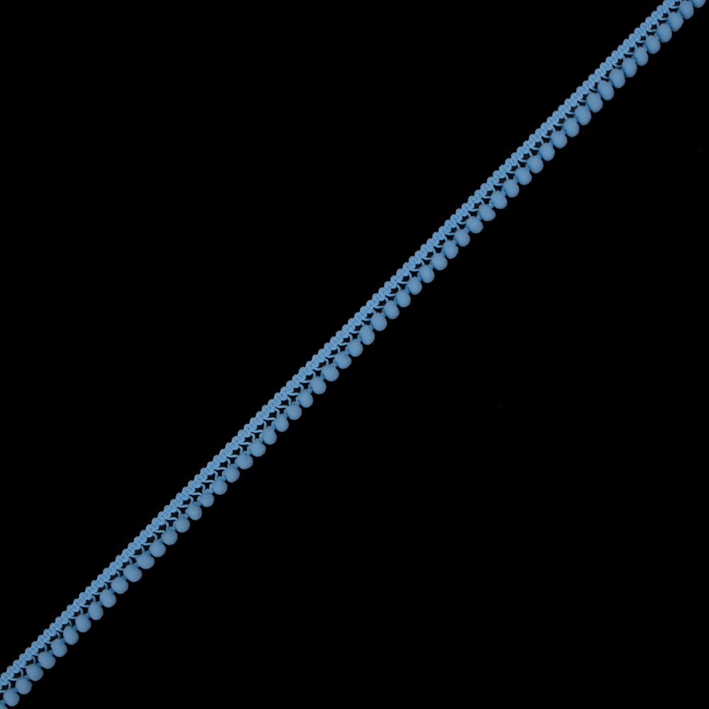 European Sky Blue Single Row Mini Pom Pom Trim European Sky Blue Single Row Mini Pom Pom Trim
