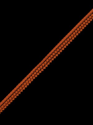 European Orange Two Row Mini Pom Pom Trim European Orange Two Row Mini Pom Pom Trim