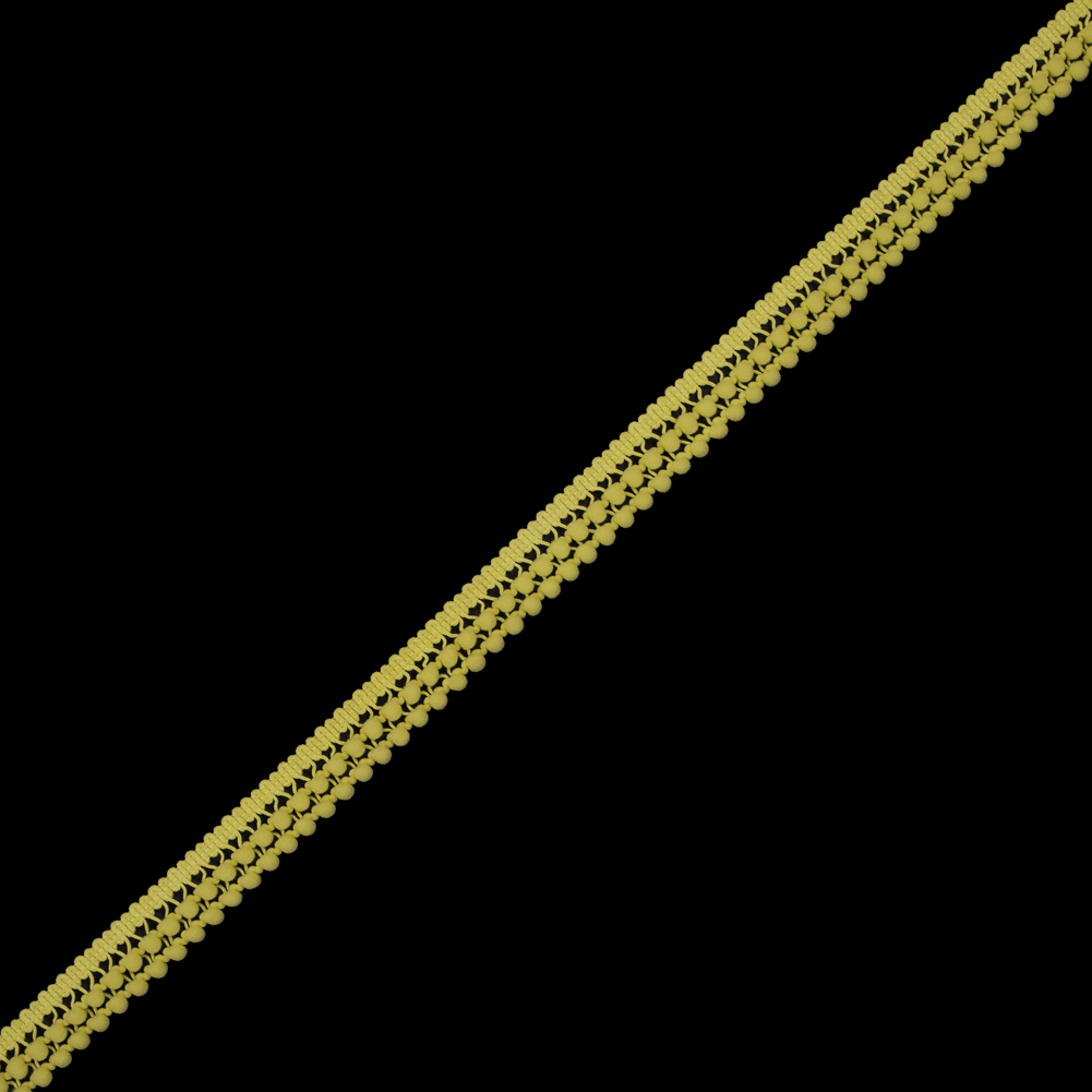 Yellow Two Row Mini Pom Pom Trim Yellow Two Row Mini Pom Pom Trim