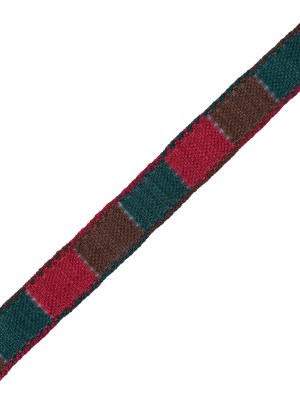 Red, Green and Brown 3-Tone Crochet Trim – 1.25″ Red, Green and Brown 3-Tone Crochet Trim – 1.25″