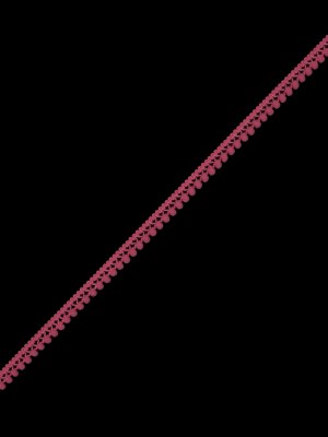European Coral Single Row Mini Pom Pom Trim European Coral Single Row Mini Pom Pom Trim