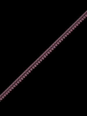 European Dusty Rose Single Row Mini Pom Pom Trim European Dusty Rose Single Row Mini Pom Pom Trim