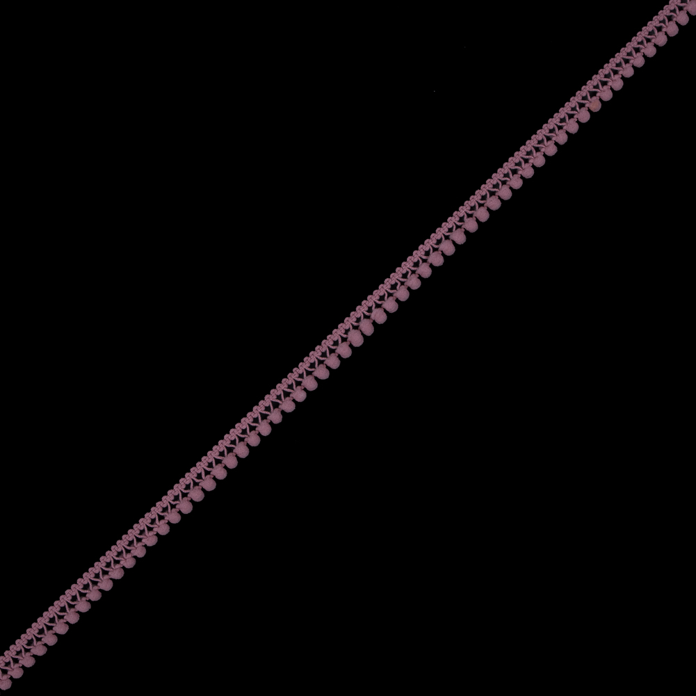 European Dusty Rose Single Row Mini Pom Pom Trim European Dusty Rose Single Row Mini Pom Pom Trim