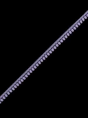 European Lilac Single Row Mini Pom Pom Trim European Lilac Single Row Mini Pom Pom Trim