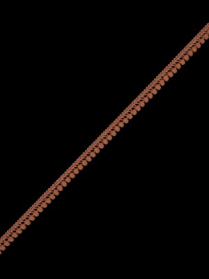 European Pumpkin Single Row Mini Pom Pom Trim European Pumpkin Single Row Mini Pom Pom Trim