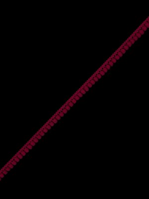 European Apple Red Single Row Mini Pom Pom Trim European Apple Red Single Row Mini Pom Pom Trim